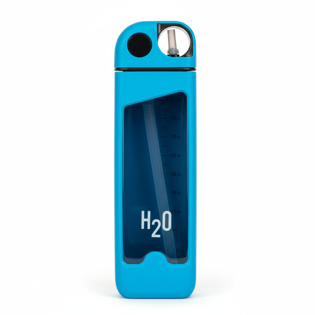 Blue H2O water bottle product shot