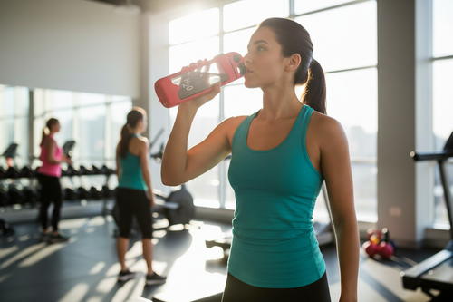 H2O bottle lifestyle fitness image