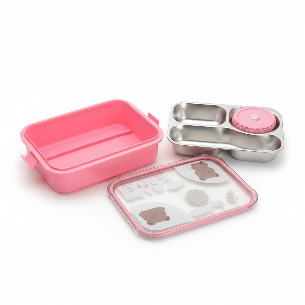 Pink Lunch Box Set - Store Ready Product Image