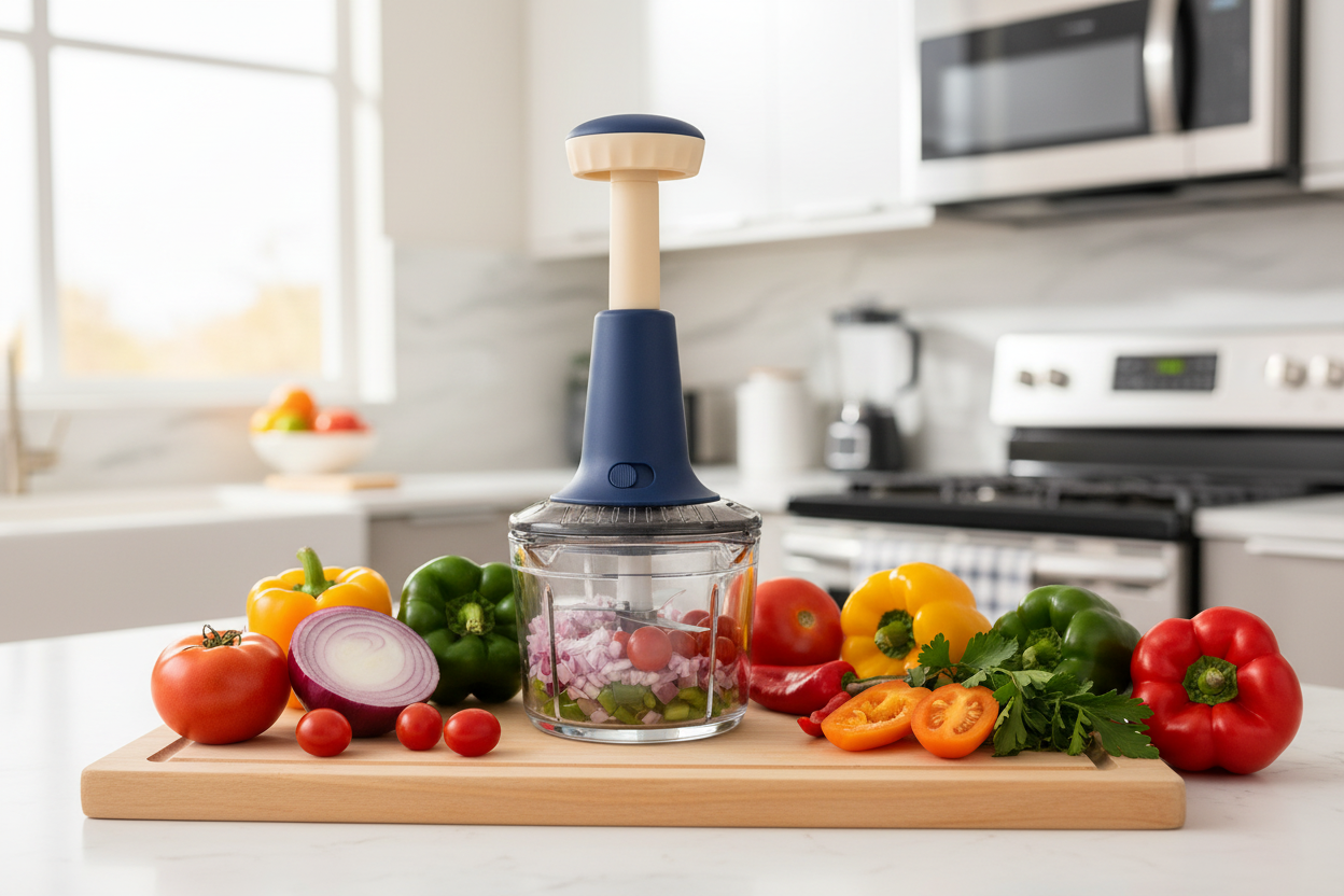 Push 'N Chop Chopper in Modern Kitchen